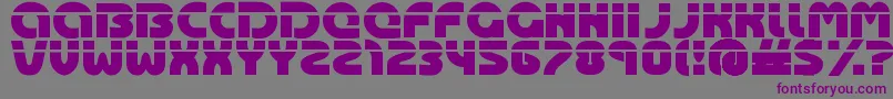 フォントOasis ffy – 紫色のフォント、灰色の背景