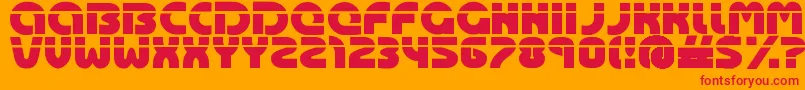 Шрифт Oasis ffy – красные шрифты на оранжевом фоне