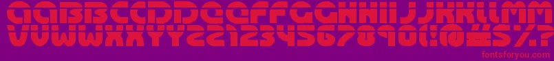 Oasis ffy Font – Red Fonts on Purple Background