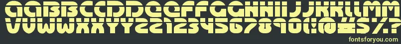 Oasis ffy Font – Yellow Fonts on Black Background