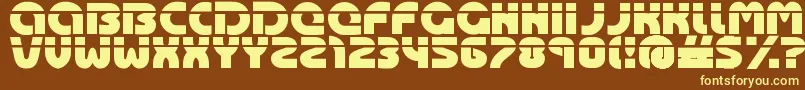 Oasis ffy-fontti – keltaiset fontit ruskealla taustalla