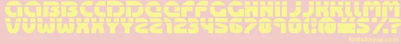 Oasis ffy Font – Yellow Fonts on Pink Background