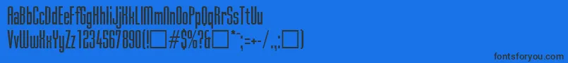 SkylineRegular Font – Black Fonts on Blue Background