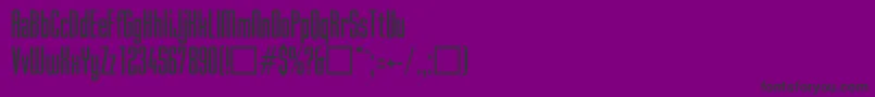SkylineRegular Font – Black Fonts on Purple Background