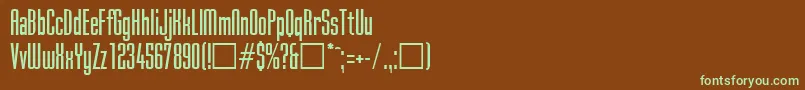 En savoir plus sur la police SkylineRegular Police SkylineRegular – polices vertes sur fond brun