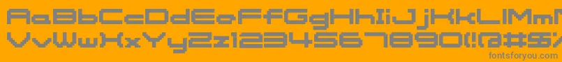 Somybmp0612 Font – Gray Fonts on Orange Background