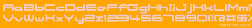 Somybmp0612 Font – Pink Fonts on Orange Background