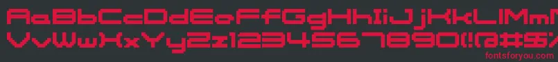 Somybmp0612 Font – Red Fonts on Black Background