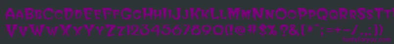 Halloween Font – Purple Fonts on Black Background