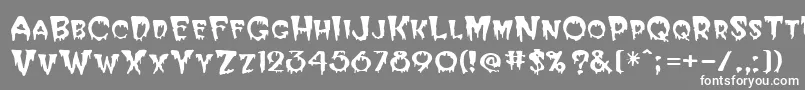 More about Halloween Font Halloween Font – White Fonts on Gray Background