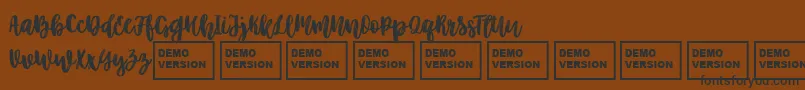 BetterTogetherScript Font – Black Fonts on Brown Background