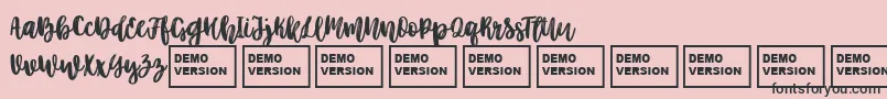 Шрифт BetterTogetherScript – чёрные шрифты на розовом фоне