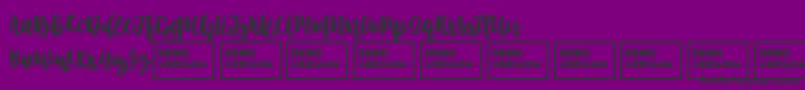 Czcionka BetterTogetherScript – czarne czcionki na fioletowym tle