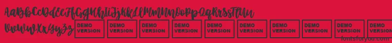 BetterTogetherScript Font – Black Fonts on Red Background