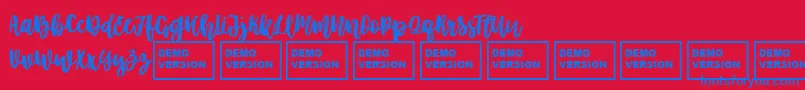BetterTogetherScript Font – Blue Fonts on Red Background