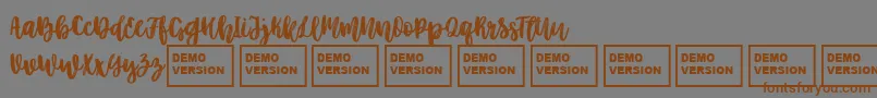 BetterTogetherScript Font – Brown Fonts on Gray Background