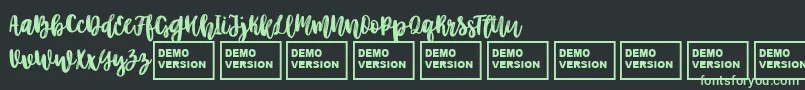 BetterTogetherScript Font – Green Fonts on Black Background