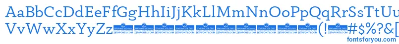 AnaphoraRegularTrial-Schriftart – Blaue Schriften