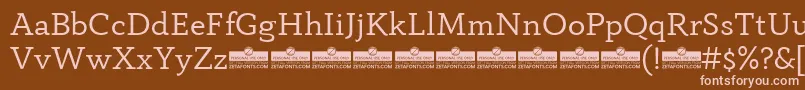 More about AnaphoraRegularTrial Font AnaphoraRegularTrial Font – Pink Fonts on Brown Background