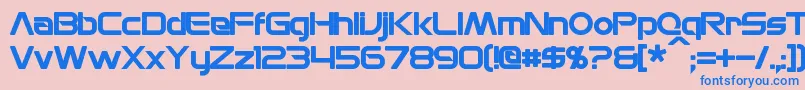 MonsOlympiaBold Font – Blue Fonts on Pink Background