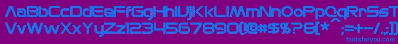 MonsOlympiaBold Font – Blue Fonts on Purple Background