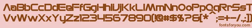 MonsOlympiaBold Font – Brown Fonts on Pink Background