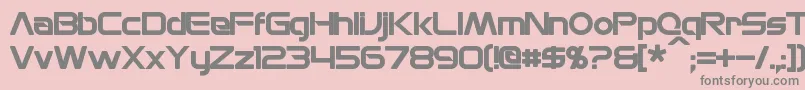 MonsOlympiaBold Font – Gray Fonts on Pink Background
