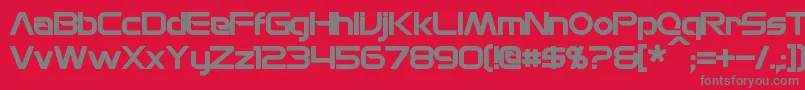 MonsOlympiaBold Font – Gray Fonts on Red Background