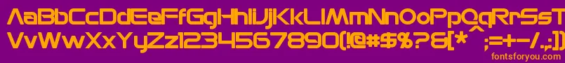 MonsOlympiaBold Font – Orange Fonts on Purple Background