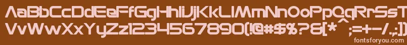 MonsOlympiaBold Font – Pink Fonts on Brown Background