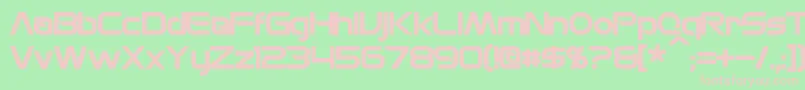 MonsOlympiaBold Font – Pink Fonts on Green Background