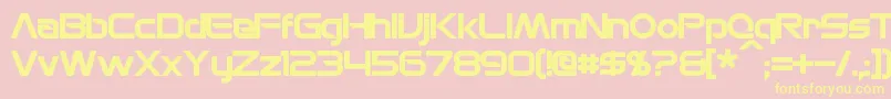 MonsOlympiaBold Font – Yellow Fonts on Pink Background