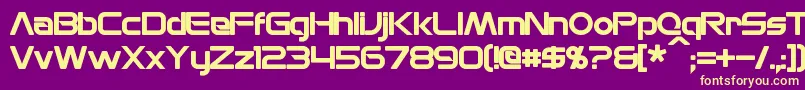 MonsOlympiaBold Font – Yellow Fonts on Purple Background