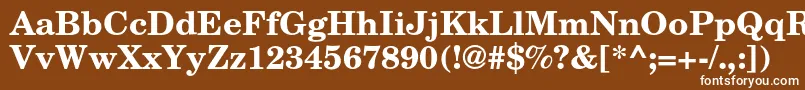 TexgyrescholaBold Font – White Fonts on Brown Background