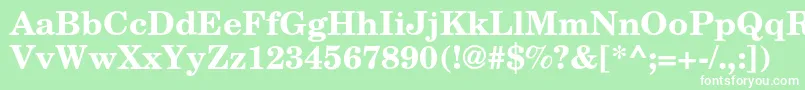 TexgyrescholaBold Font – White Fonts on Green Background
