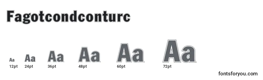 Fagotcondconturc Font Sizes