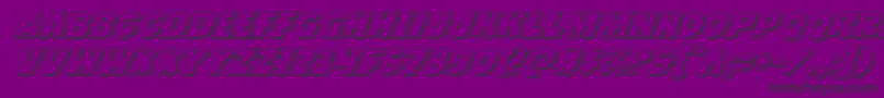 Jcandlestick3D Font – Black Fonts on Purple Background