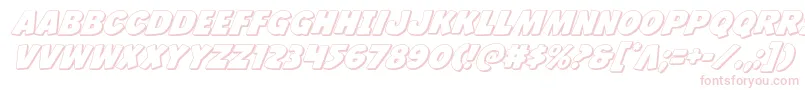 Jcandlestick3D Font – Pink Fonts on White Background