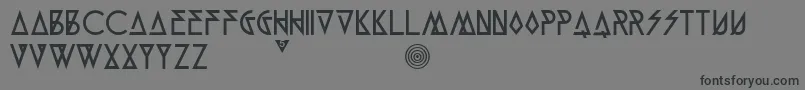Munk5Black Font – Black Fonts on Gray Background