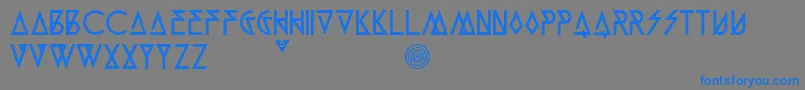 Шрифт Munk5Black – синие шрифты на сером фоне
