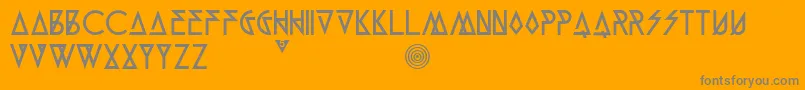Munk5Black Font – Gray Fonts on Orange Background