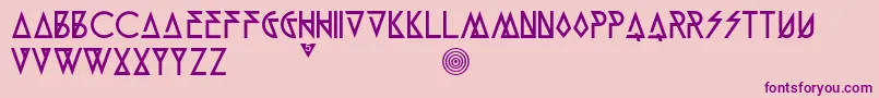 Munk5Black Font – Purple Fonts on Pink Background