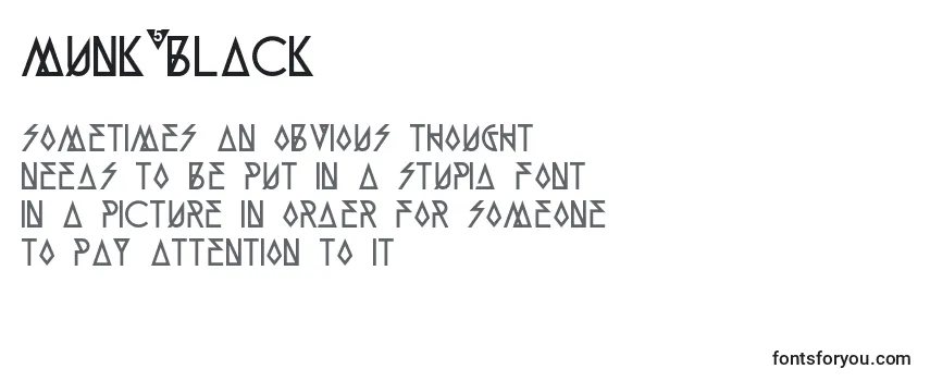 Review of the Munk5Black Font
