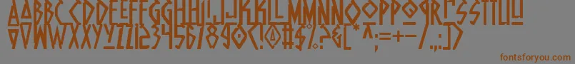 Native Font – Brown Fonts on Gray Background