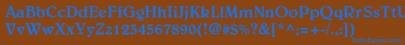 More about BelwestdMedium Font BelwestdMedium Font – Blue Fonts on Brown Background