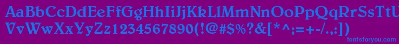 More about BelwestdMedium Font BelwestdMedium Font – Blue Fonts on Purple Background