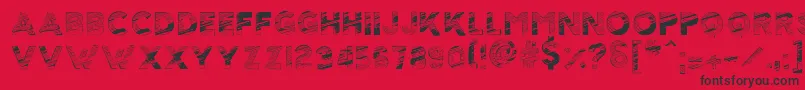 ScolarshipT Font – Black Fonts on Red Background