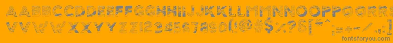 ScolarshipT Font – Gray Fonts on Orange Background