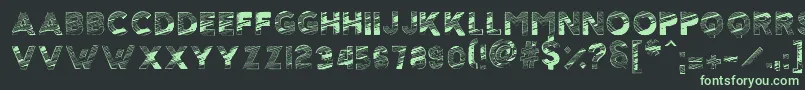 ScolarshipT Font – Green Fonts on Black Background