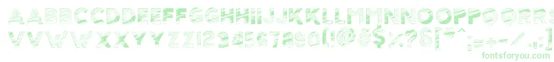 ScolarshipT Font – Green Fonts on White Background